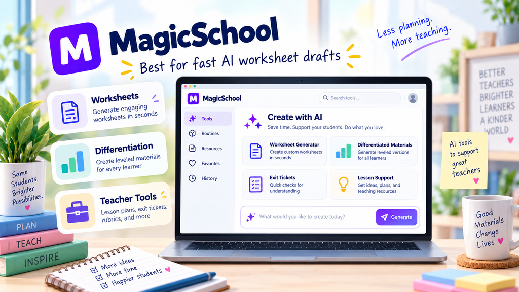 MagicSchool AI worksheet generator for teachers