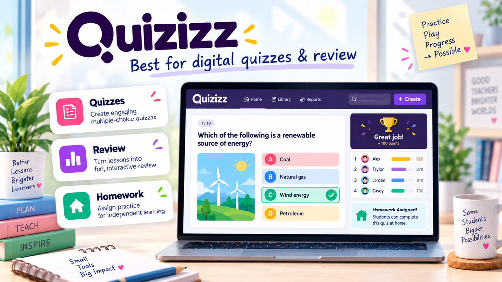 Quizizz digital quiz tool for English teachers