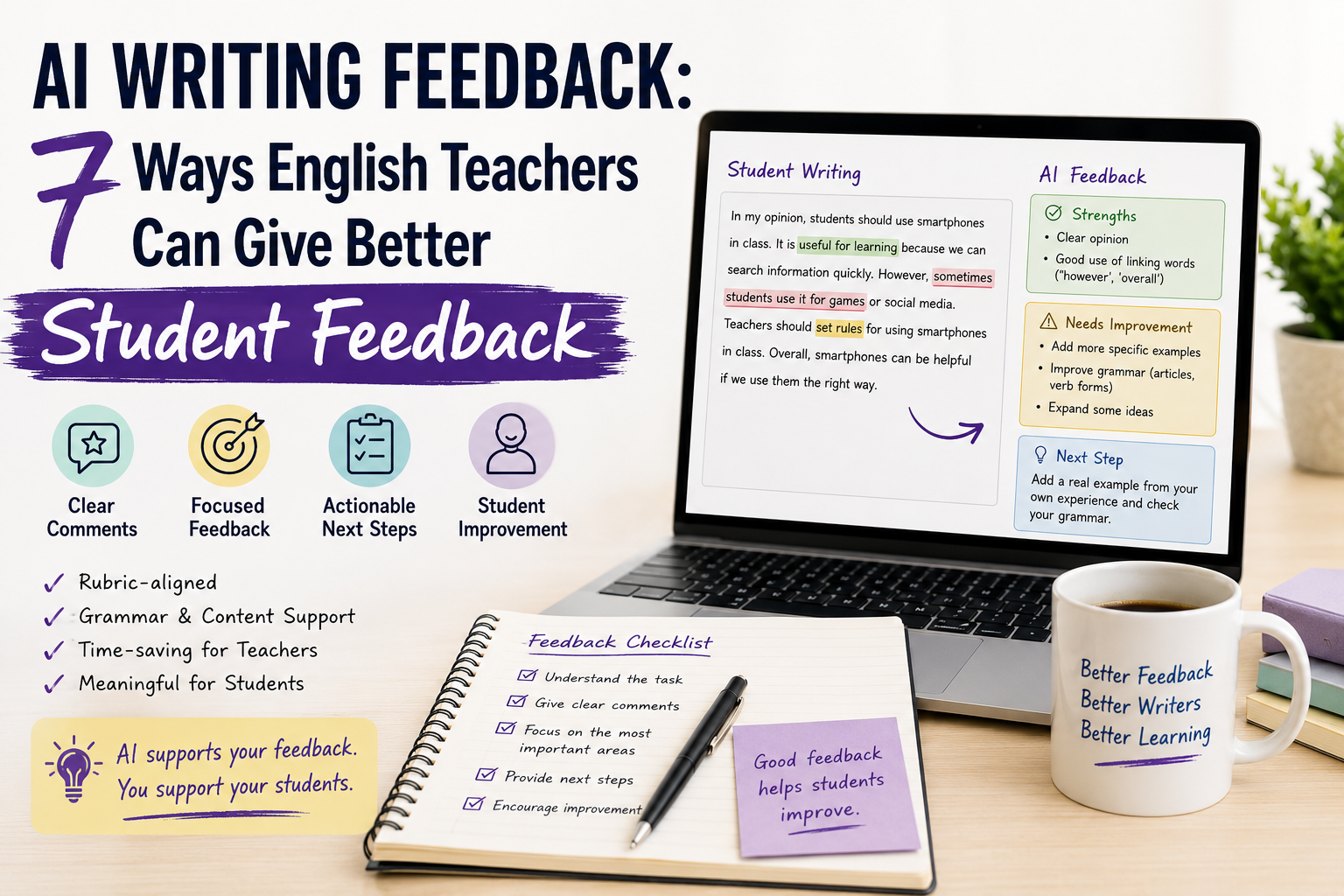 AI Writing Feedback: 7 Ways English Teachers Can Give Better Student Feedback