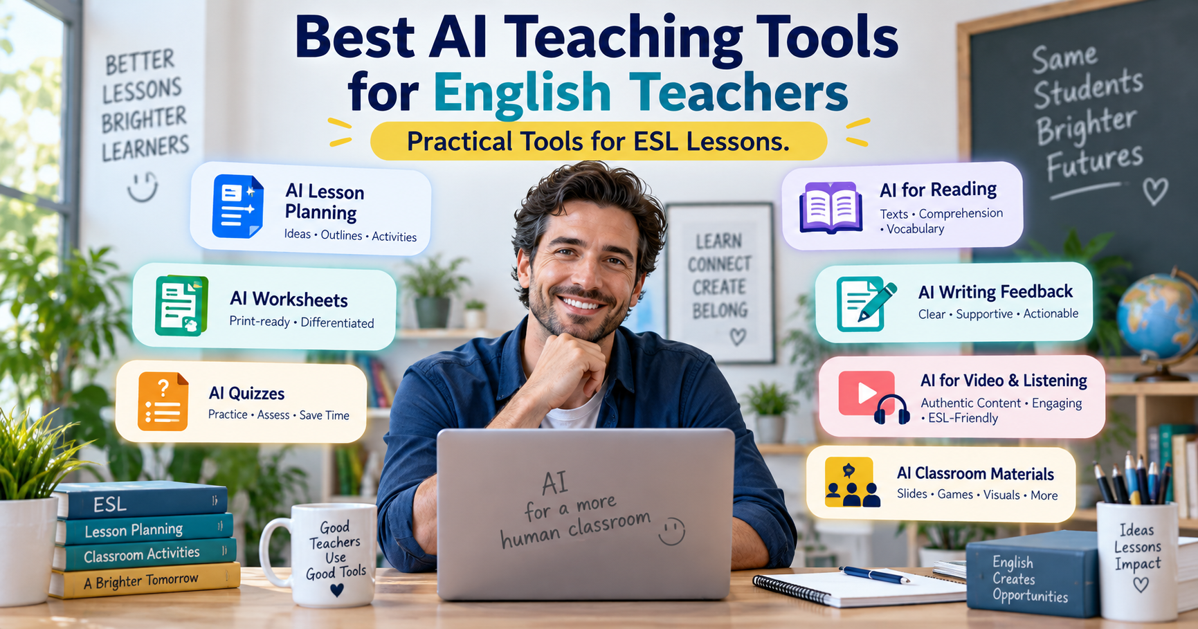 Best AI Teaching Tools for English Teachers: Practical Tools for ESL Lessons