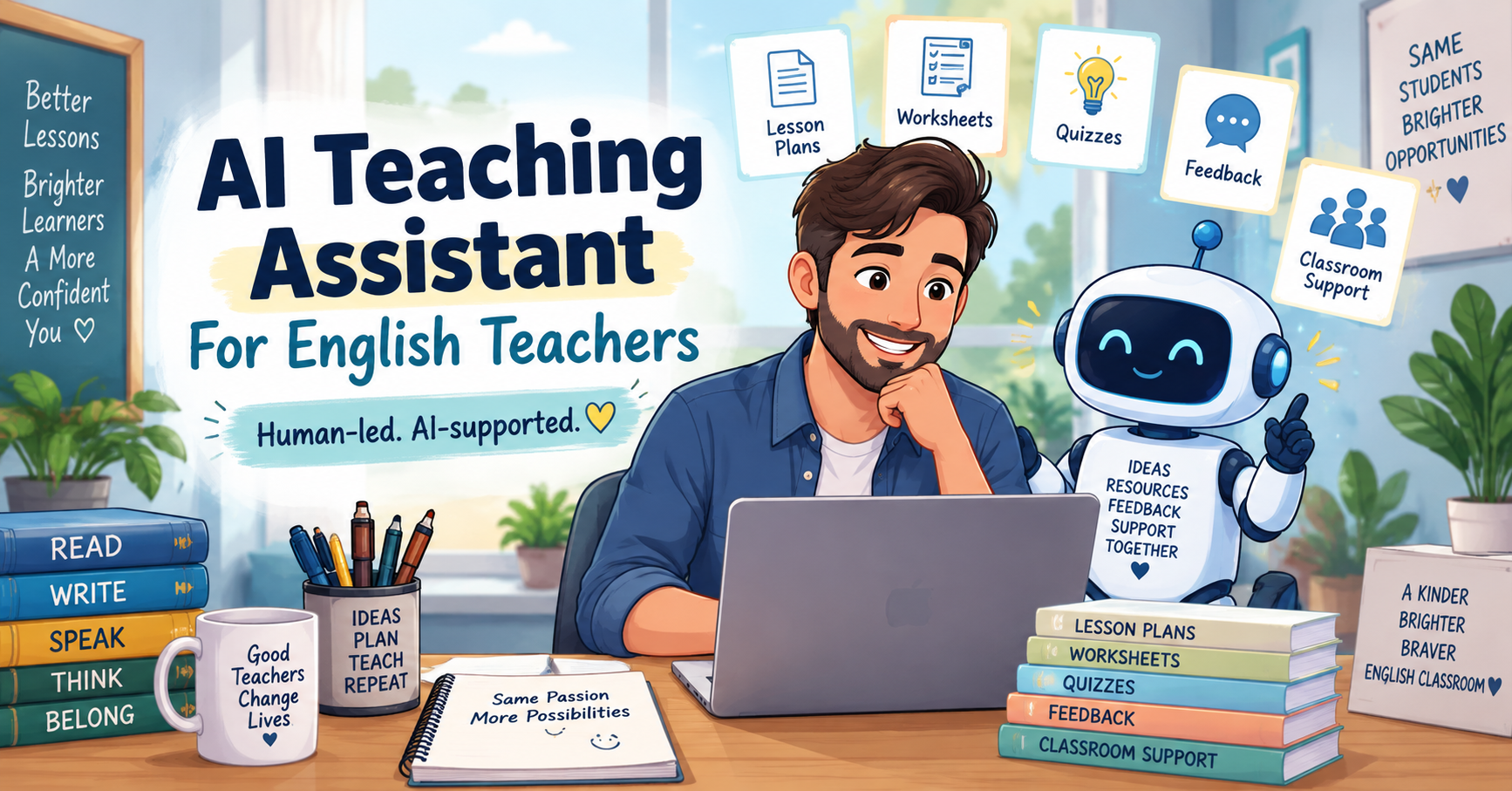 AI Teaching Assistant: How English Teachers Can Use AI Without Losing the Human Touch