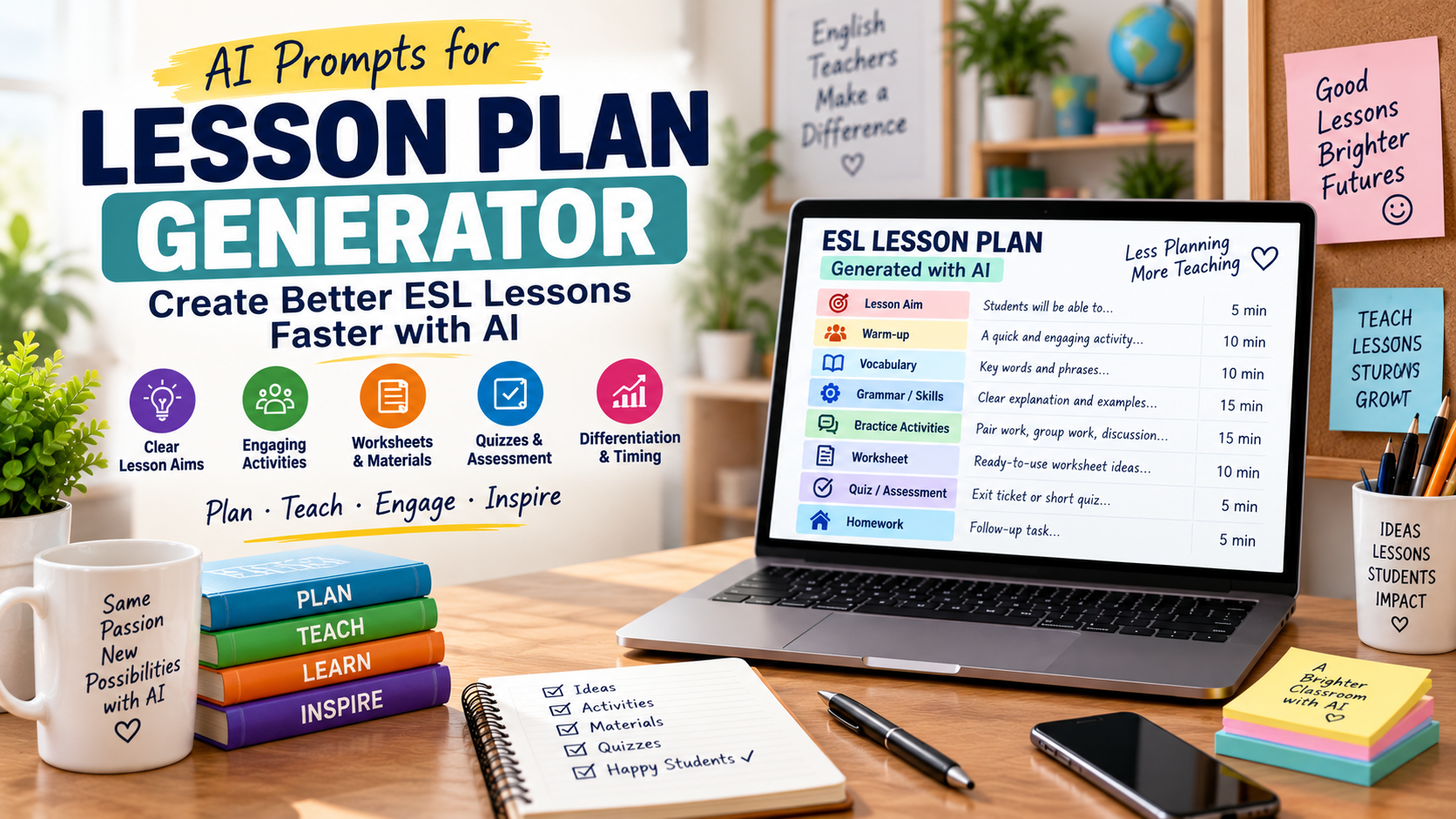 Lesson Plan Generator: AI Prompts for Better ESL Lessons