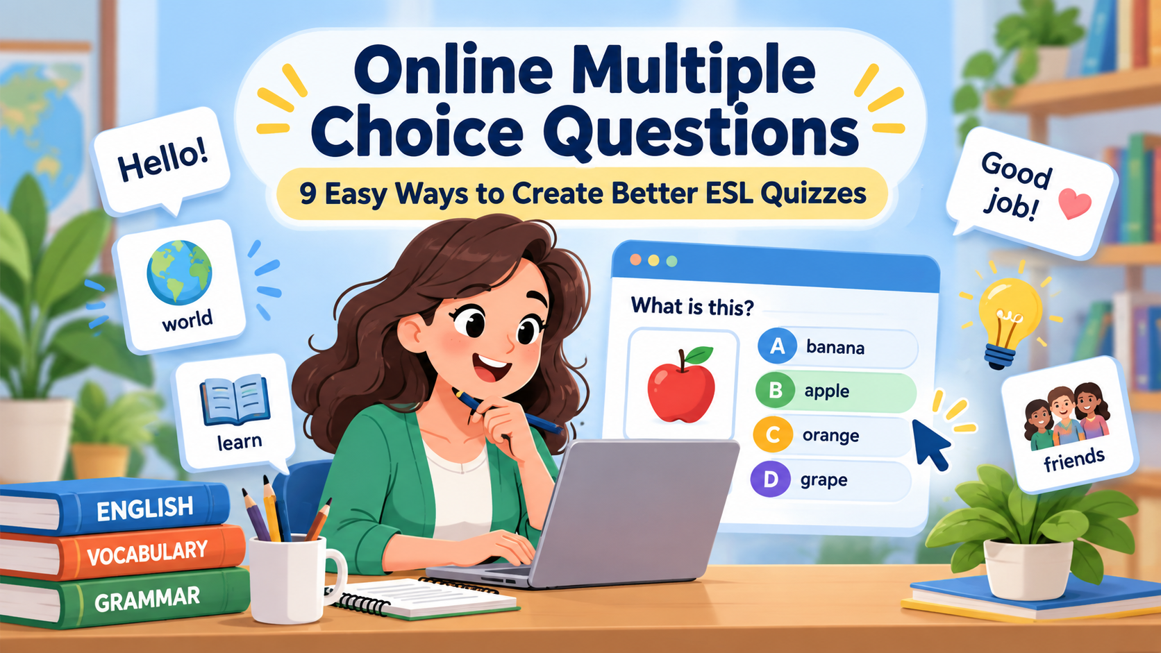 Online Multiple Choice Questions: 9 Easy Ways to Create Better ESL Quizzes