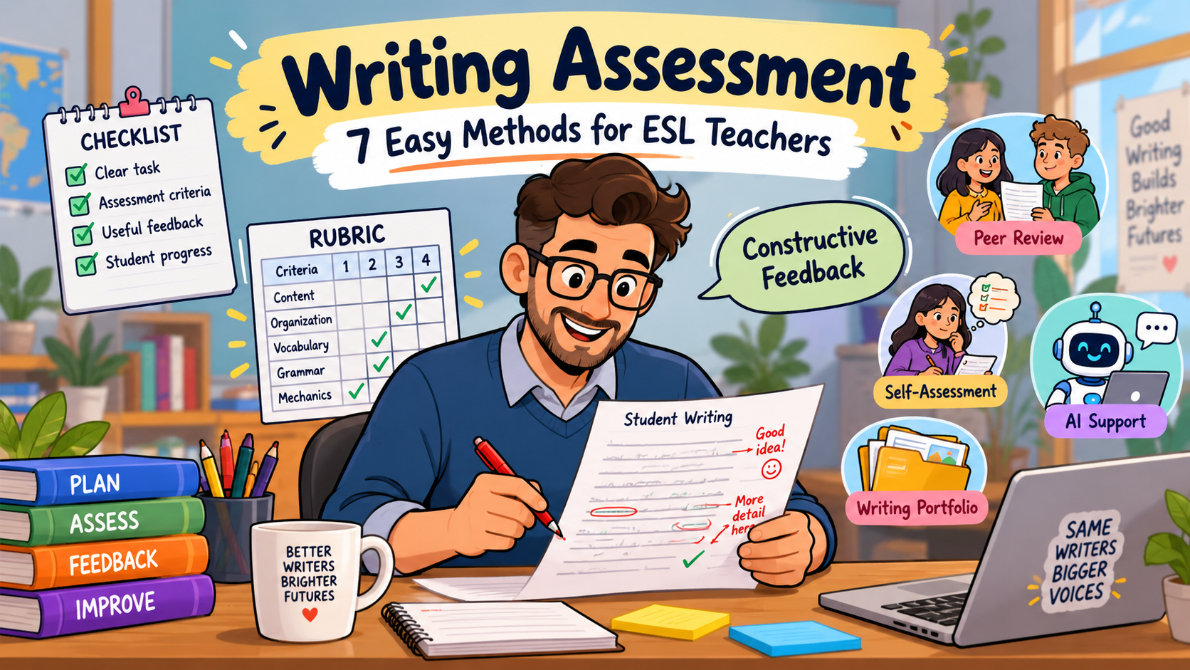 Writing Assessment: 7 Easy Methods for ESL Teachers