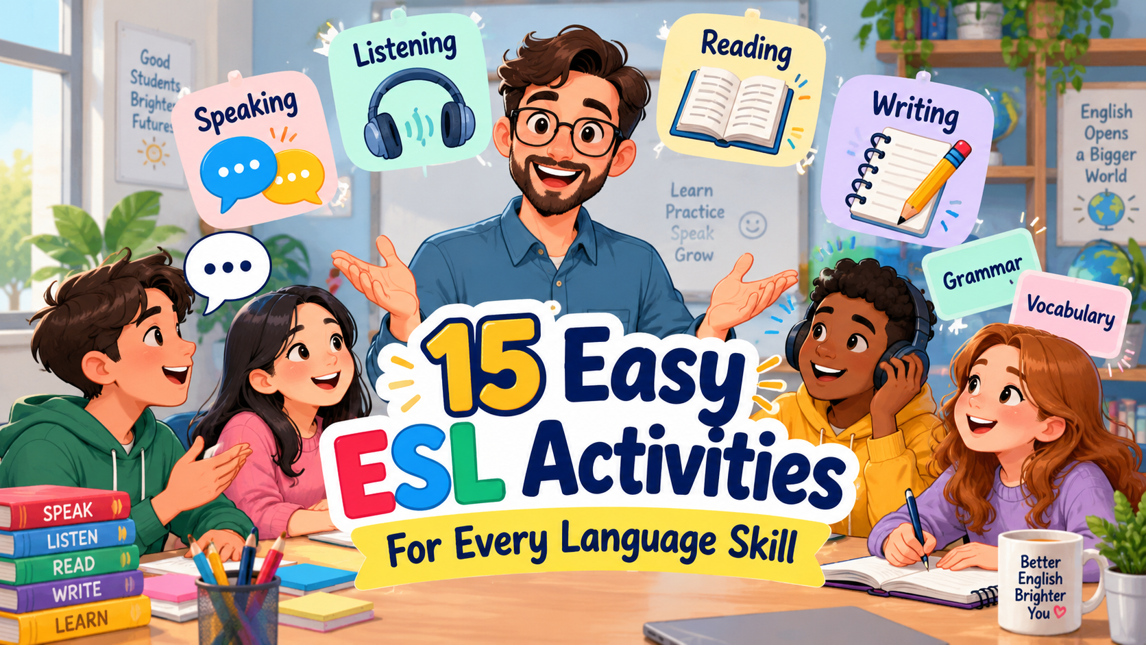 ESL Activities: 15 Easy Classroom Ideas for Every Language Skill
